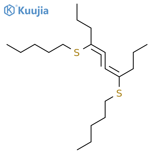 4,5,6-Decatriene, 4,7-bis(pentylthio)- structure
