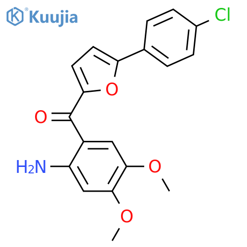(2-AMINO-4,5-DIMETHOXY-PHENYL)-[5-(4-CHLORO-PHENYL)-FURAN-2-YL]-METHANONE structure