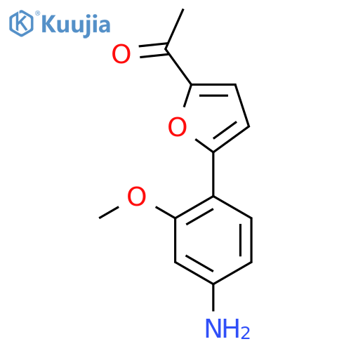 1-[5-(4-Amino-2-methoxy-phenyl)-furan-2-yl]-ethanone structure