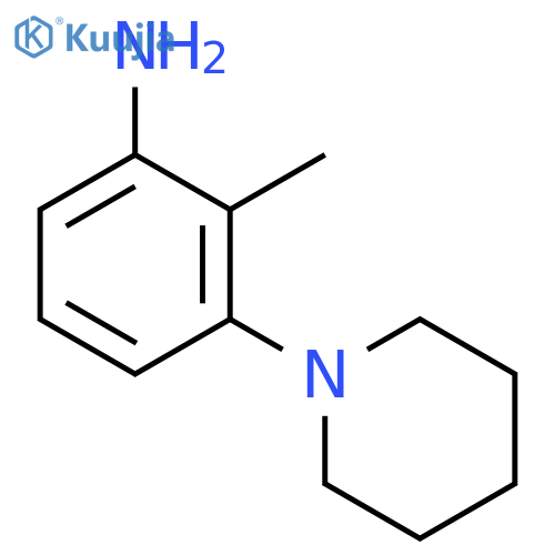 2-METHYL-3-(PIPERIDIN-1-YL)ANILINE structure