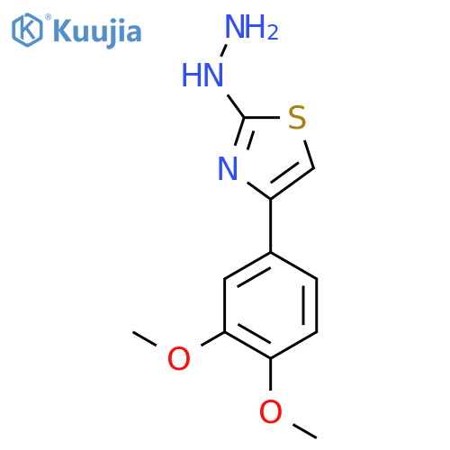4-(3,4-Dimethoxyphenyl)-2-hydrazinylthiazole structure