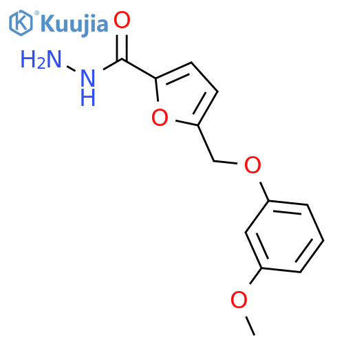 5-(3-methoxyphenoxy)methylfuran-2-carbohydrazide structure