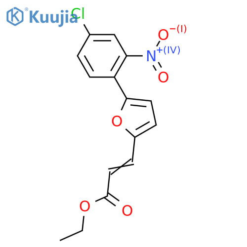 3-[5-(4-CHLORO-2-NITRO-PHENYL)-FURAN-2-YL]-ACRYLIC ACID ETHYL ESTER structure