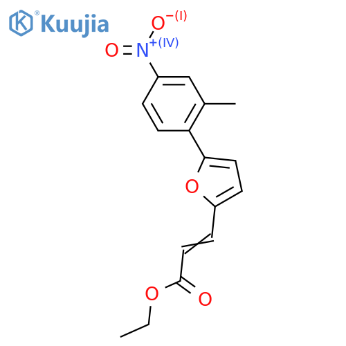 3-[5-(2-METHYL-4-NITRO-PHENYL)-FURAN-2-YL]-ACRYLIC ACID ETHYL ESTER structure
