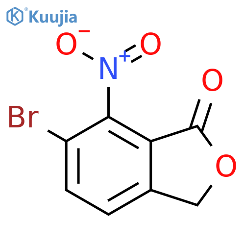 6-bromo-7-nitro-3H-2-benzofuran-1-one structure