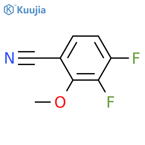 3,4-Difluoro-2-methoxybenzonitrile structure