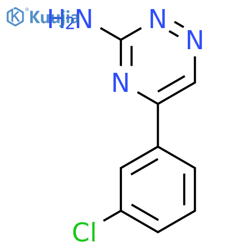 5-(3-chlorophenyl)-1,2,4-triazin-3-amine structure