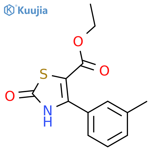 2-Oxo-4- m -tolyl-2,3-dihydro-thiazole-5-carboxylic acid ethyl ester structure