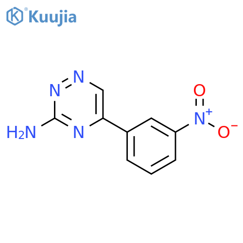 5-(3-nitrophenyl)-1,2,4-triazin-3-amine structure