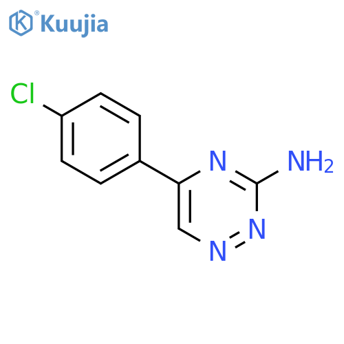 5-(4-chlorophenyl)-1,2,4-triazin-3-amine structure