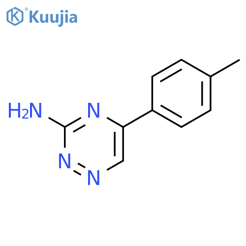 5-(4-methylphenyl)-1,2,4-triazin-3-amine structure
