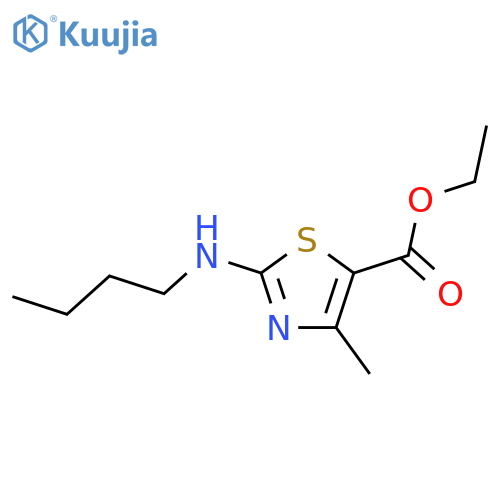 Ethyl 2-(Butylamino)-4-methyl-1,3-thiazole-5-carboxylate structure