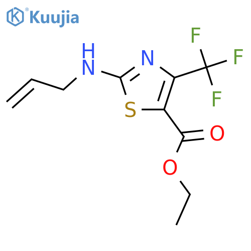 ethyl 2-(prop-2-en-1-yl)amino-4-(trifluoromethyl)-1,3-thiazole-5-carboxylate structure