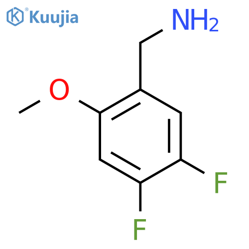 (4,5-difluoro-2-methoxyphenyl)methanamine structure