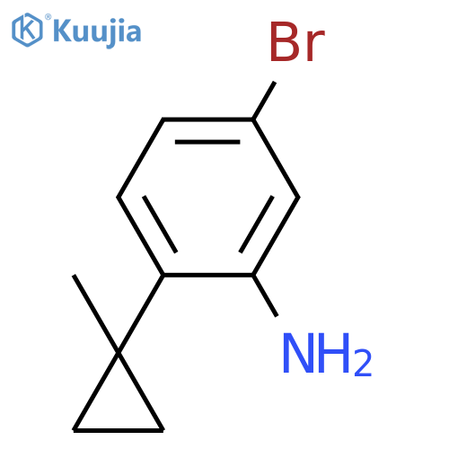 5-Bromo-2-(1-methyl-cyclopropyl)-phenylamine structure