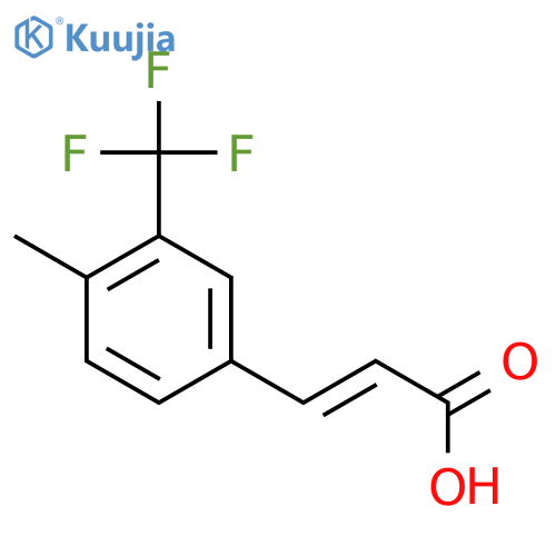 4-Methyl-3-(trifluoromethyl)cinnamic acid structure
