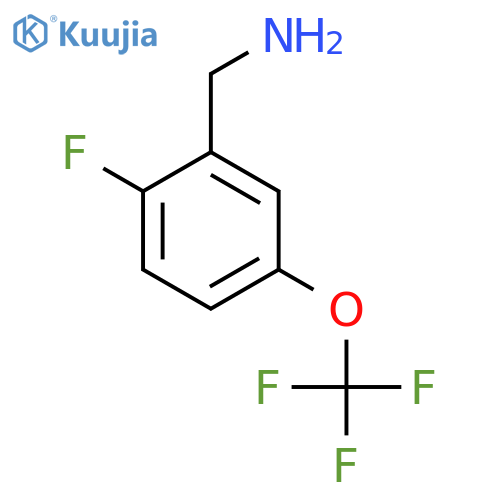 2-Fluoro-5-(trifluoromethoxy)benzylamine structure