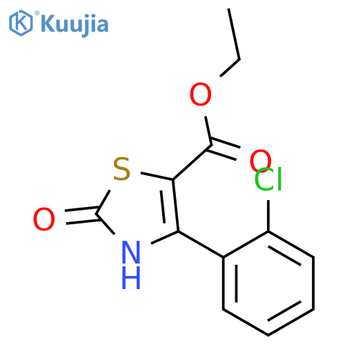 4-(2-CHLORO-PHENYL)-2-OXO-2,3-DIHYDRO-THIAZOLE-5-CARBOXYLIC ACID ETHYL ESTER structure