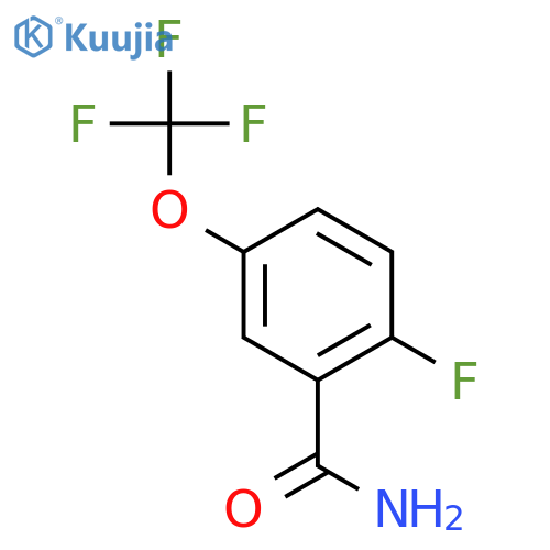 2-fluoro-5-(trifluoromethoxy)benzamide structure