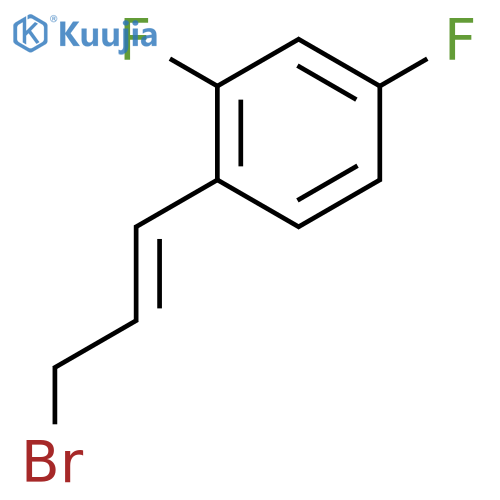2,4-Difluorocinnamyl bromide structure