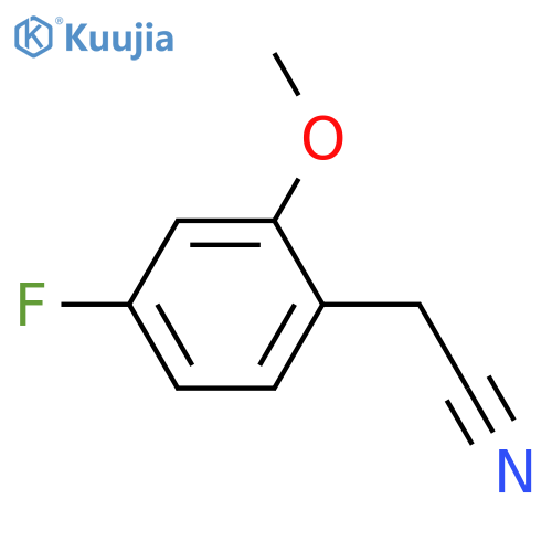 2-(4-Fluoro-2-methoxyphenyl)acetonitrile structure