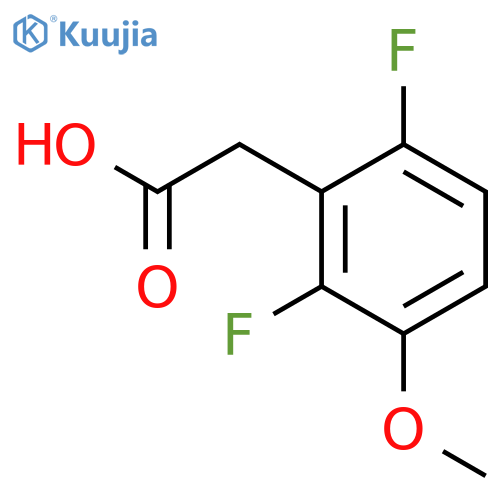 2,6-Difluoro-3-methoxyphenylacetic acid structure