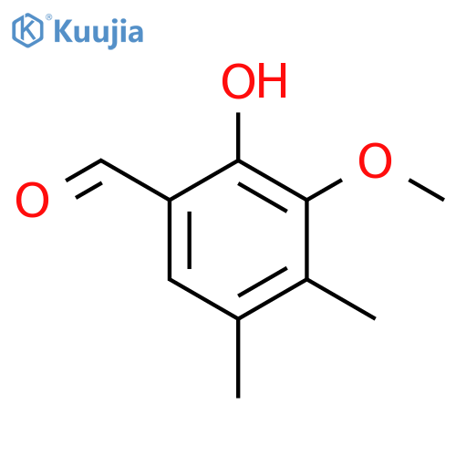 2-Hydroxy-3-methoxy-4,5-dimethylbenzaldehyde structure