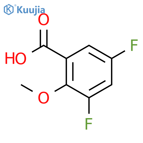 3,5-Difluoro-2-methoxybenzoic acid structure