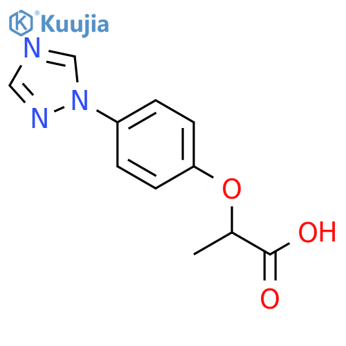 2-[4-(1h-1,2,4-triazol-1-yl)phenoxy]propanoic Acid structure