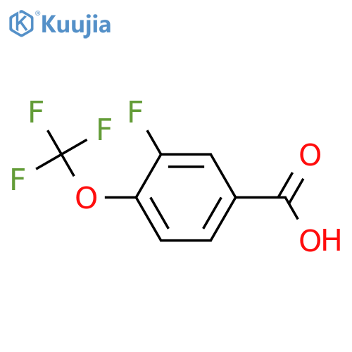 3-Fluoro-4-(trifluoromethoxy)benzoic acid structure