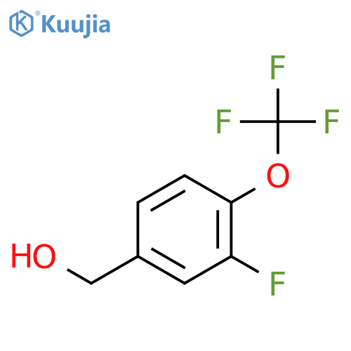 3-Fluoro-4-(trifluoromethoxy)benzyl alcohol structure