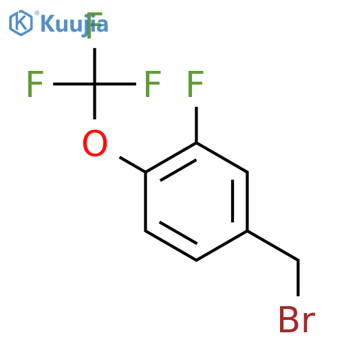 3-Fluoro-4-(trifluoromethoxy)benzyl bromide structure