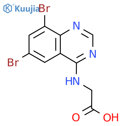 (6,8-Dibromo-quinazolin-4-ylamino)-acetic acid structure
