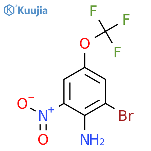 2-Bromo-6-nitro-4-(trifluoromethoxy)aniline structure