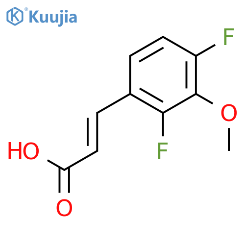 (2e)-3-(2,4-difluoro-3-methoxyphenyl)acrylic Acid structure