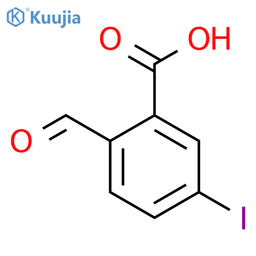 Benzoic acid, 2-formyl-5-iodo- structure