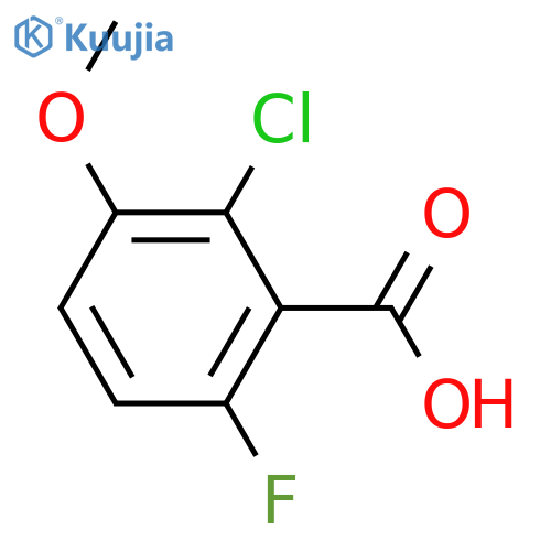 2-Chloro-6-fluoro-3-methoxybenzoic acid structure