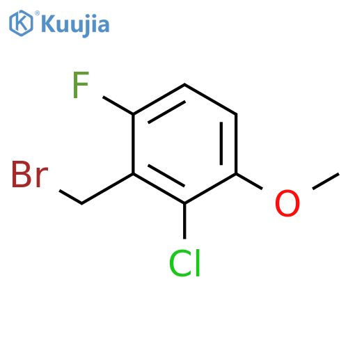 2-CHLORO-6-FLUORO-3-METHOXYBENZYL BROMIDE structure