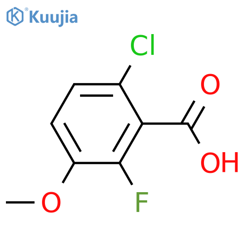 6-Chloro-2-fluoro-3-methoxybenzoic acid structure