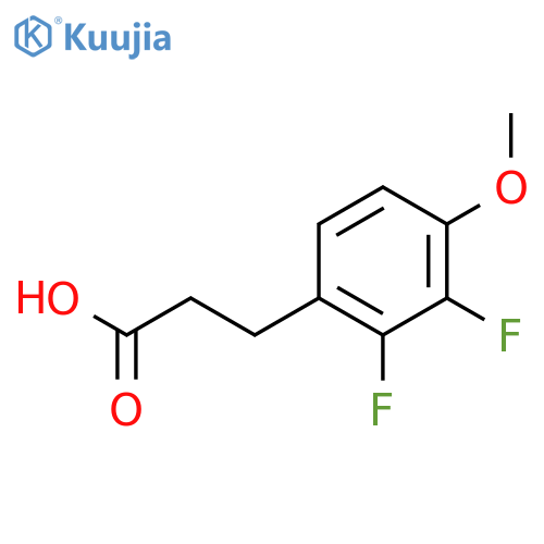 3-(2,3-Difluoro-4-methoxyphenyl)propanoic acid structure