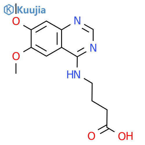 4-((6,7-Dimethoxyquinazolin-4-yl)amino)butanoic acid structure
