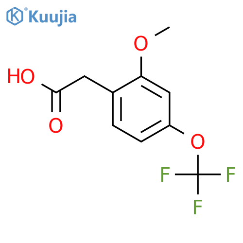 2-Methoxy-4-(trifluoromethoxy)phenylacetic acid structure