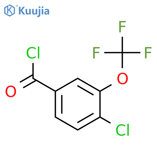 4-Chloro-3-(trifluoromethoxy)benzoyl chloride structure