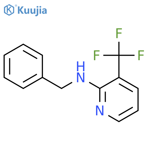2-(BENZYLAMINO)-3-TRIFLUOROMETHYLPYRIDINE structure