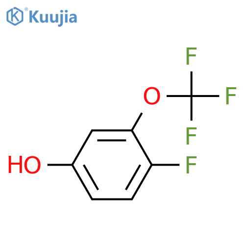 4-FLUORO-3-(TRIFLUOROMETHOXY)PHENOL structure
