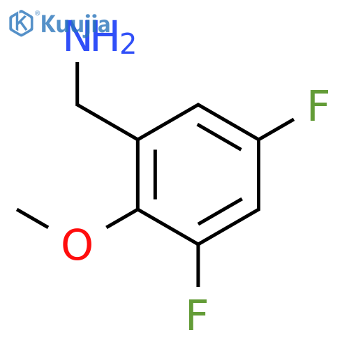 (3,5-difluoro-2-methoxyphenyl)methanamine structure