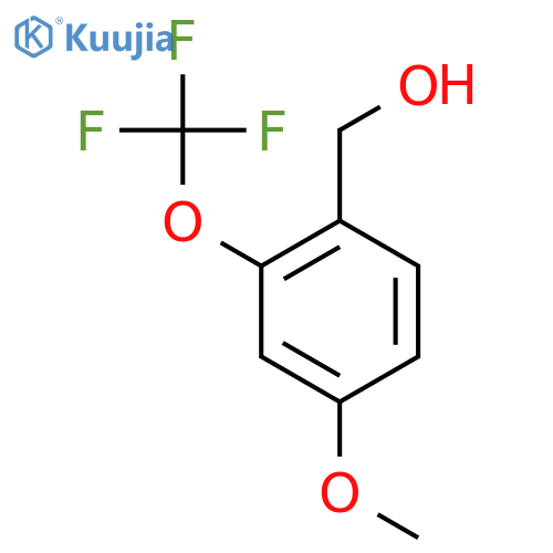 4-Methoxy-2-(trifluoromethoxy)benzyl alcohol structure