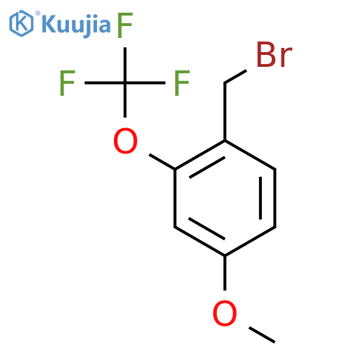 4-METHOXY-2-(TRIFLUOROMETHOXY)BENZYL BROMIDE structure