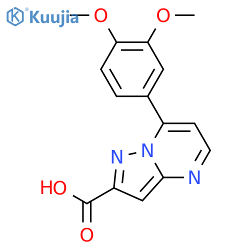 7-(3,4-Dimethoxyphenyl)pyrazolo1,5-apyrimidine-2-carboxylic Acid structure