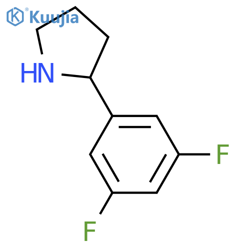 2-(3,5-difluorophenyl)pyrrolidine structure